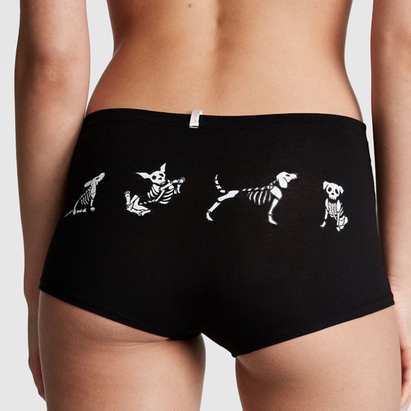 PINK Victoria’s Secret Halloween COTTON BOYSHORT Underwear Panty - Picture 10 of 11